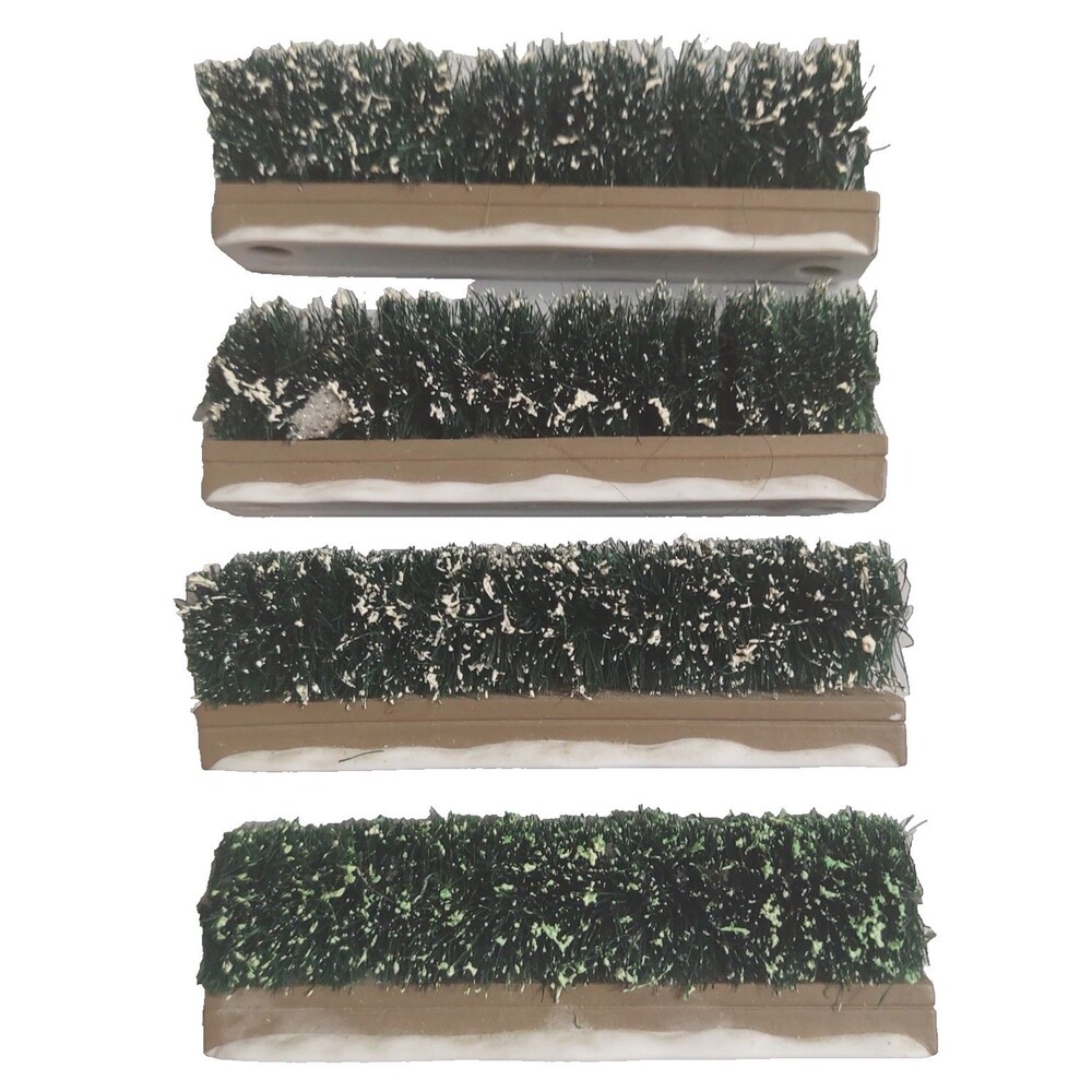 Department 56 Ramsford Palace Long Bushes Shrubs Lot of 4 Ceramic Base Vintage